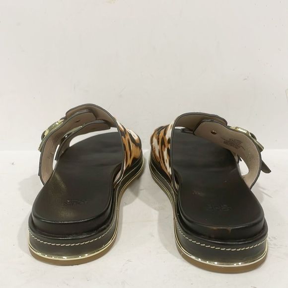 Louise et Cie  Animal Print Calf Hair Upper ‎ Sandal Women’s Sz 5M - Picture 4 of 13